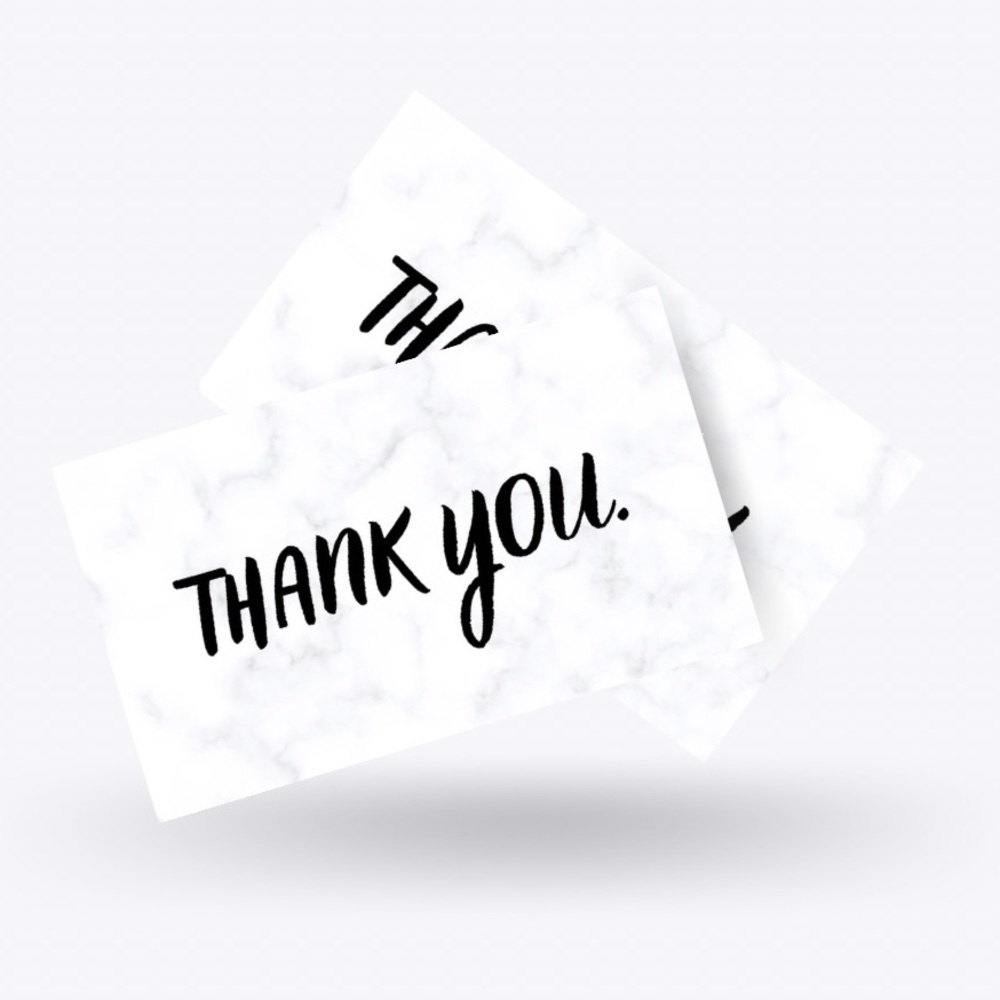 50 Thank you cards‎ 🩶